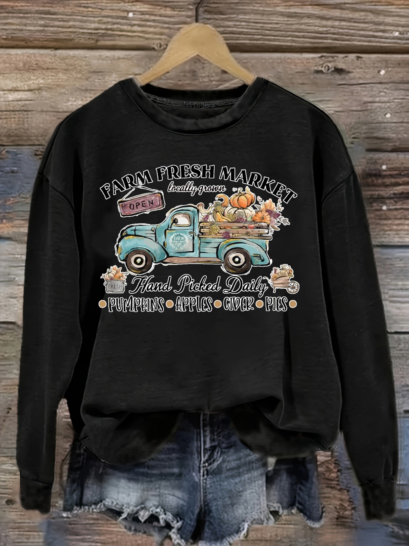 Halloween Costume Adult - Women's Casual Long Sleeve Crew Neck
