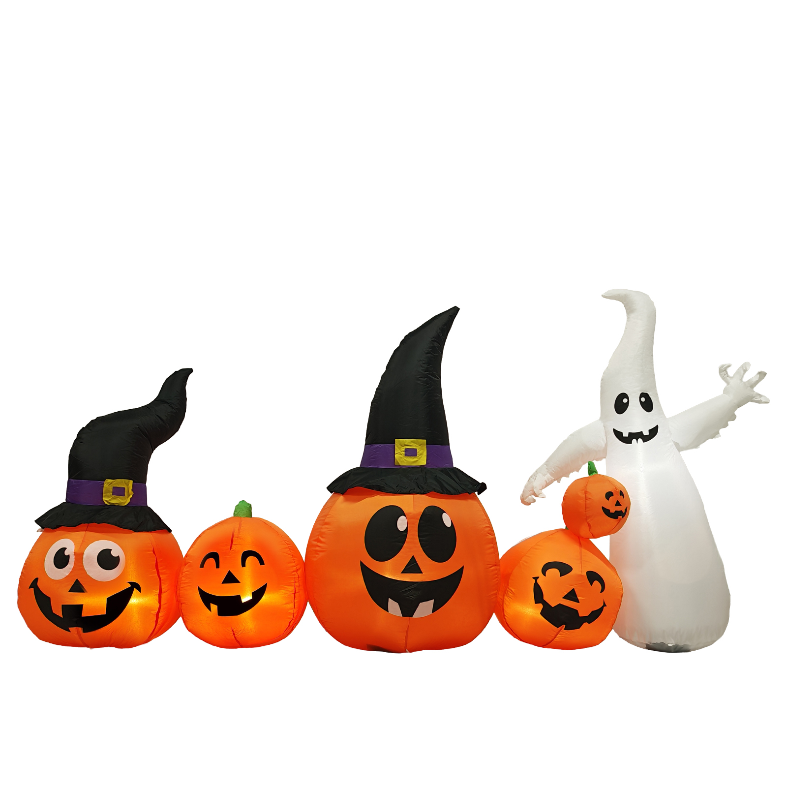 Halloween Pumpkin Decor Led - 8FT Long Halloween Inflatables Pumpkins Ghost