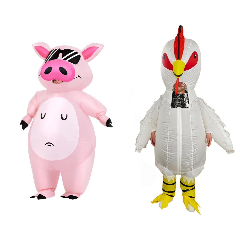 Cartoon Animal Piglet Inflatab - Halloween Costume Adult ulasan dan harga