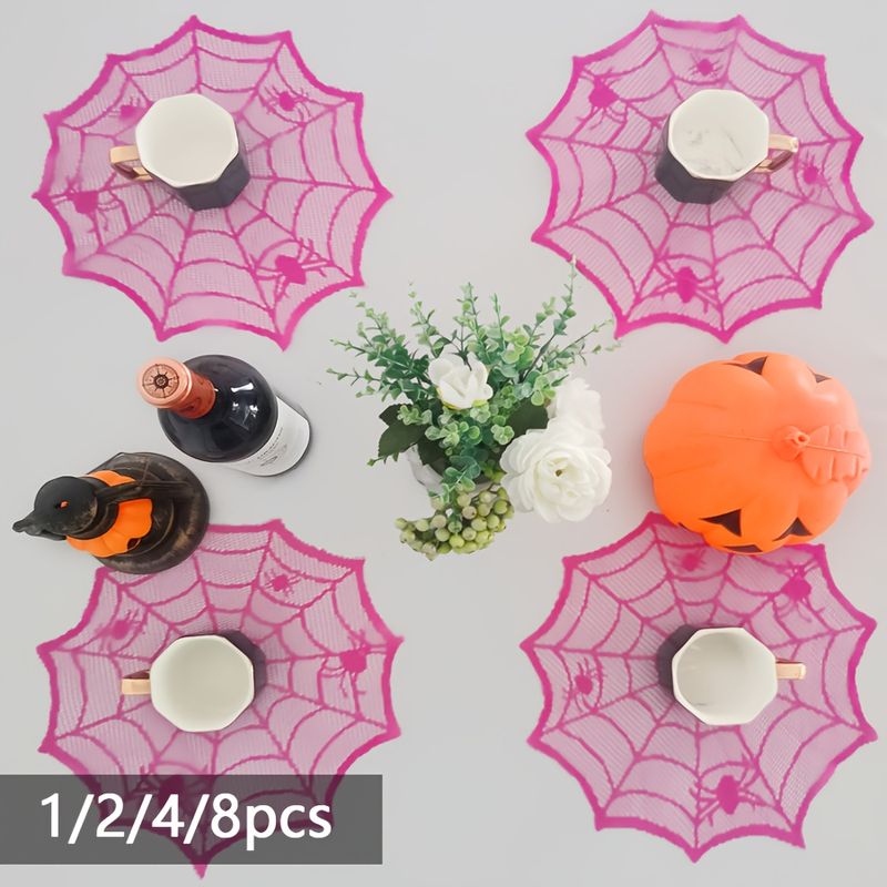 VIKAMA Rose Red Lace Spider We - Spider Web Halloween Decoration ulasan dan harga