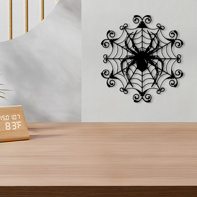 1Vintage Spider Web Metal Wall - Spider Web Halloween Decoration ulasan dan harga