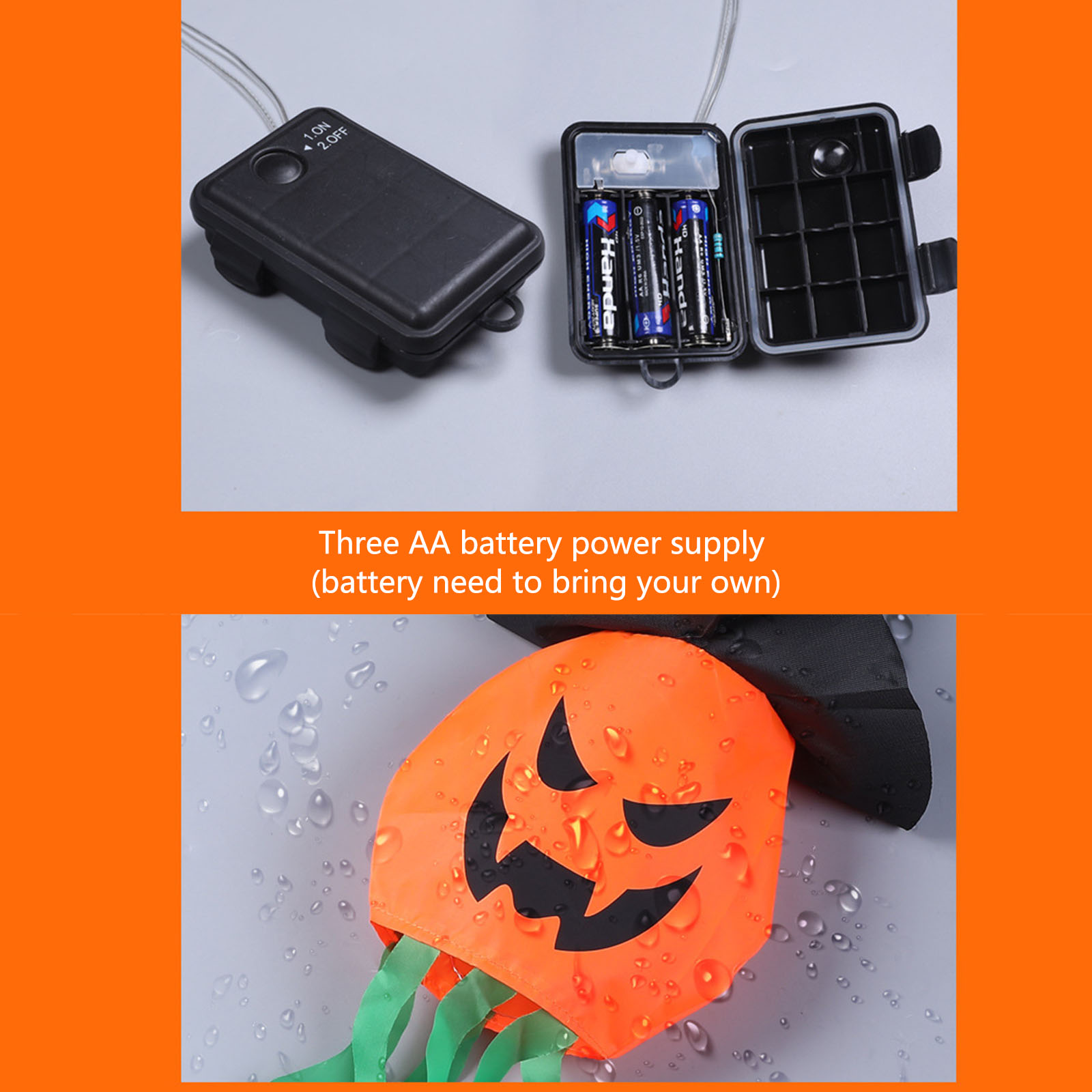 Halloween Decorative Lights Ha - Halloween Led String Lights Orange ulasan dan harga