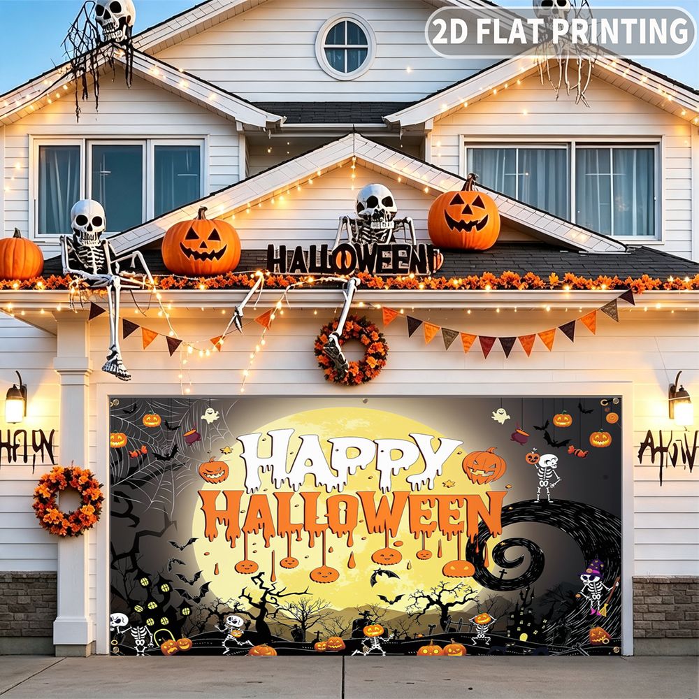 1pc 2D FLAT Halloween Party Ga - Halloween Skeleton Decoration ulasan dan harga