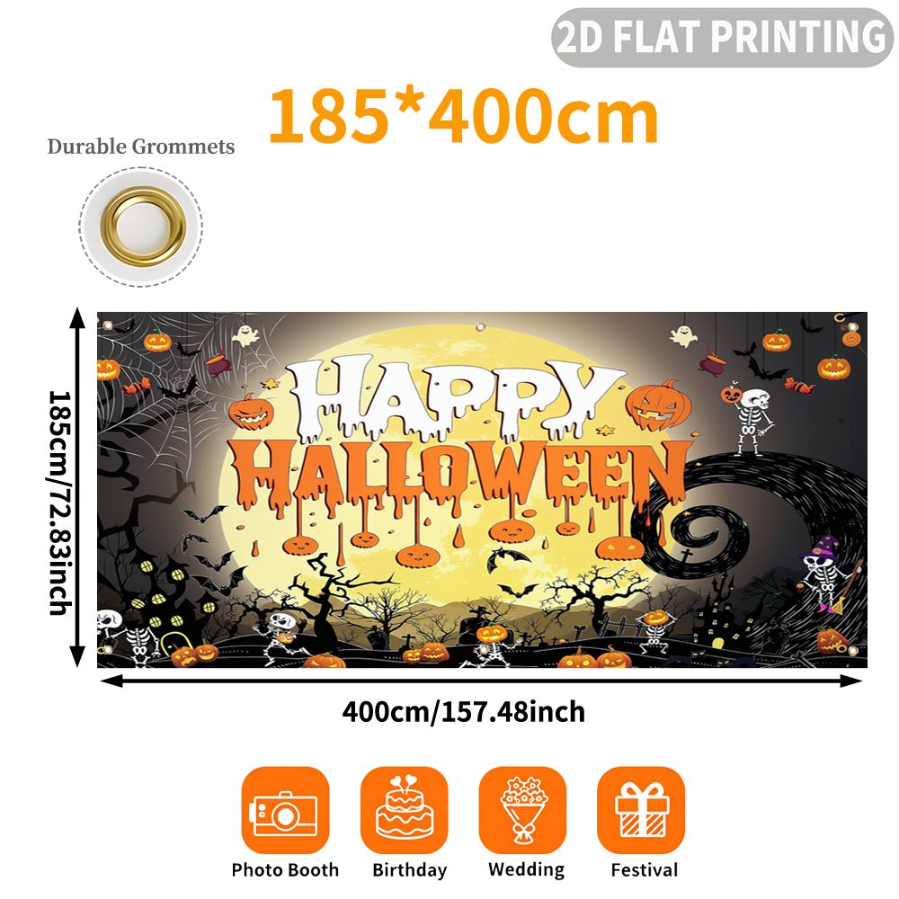 1pc 2D FLAT Halloween Party Ga - Halloween Skeleton Decoration ulasan dan harga