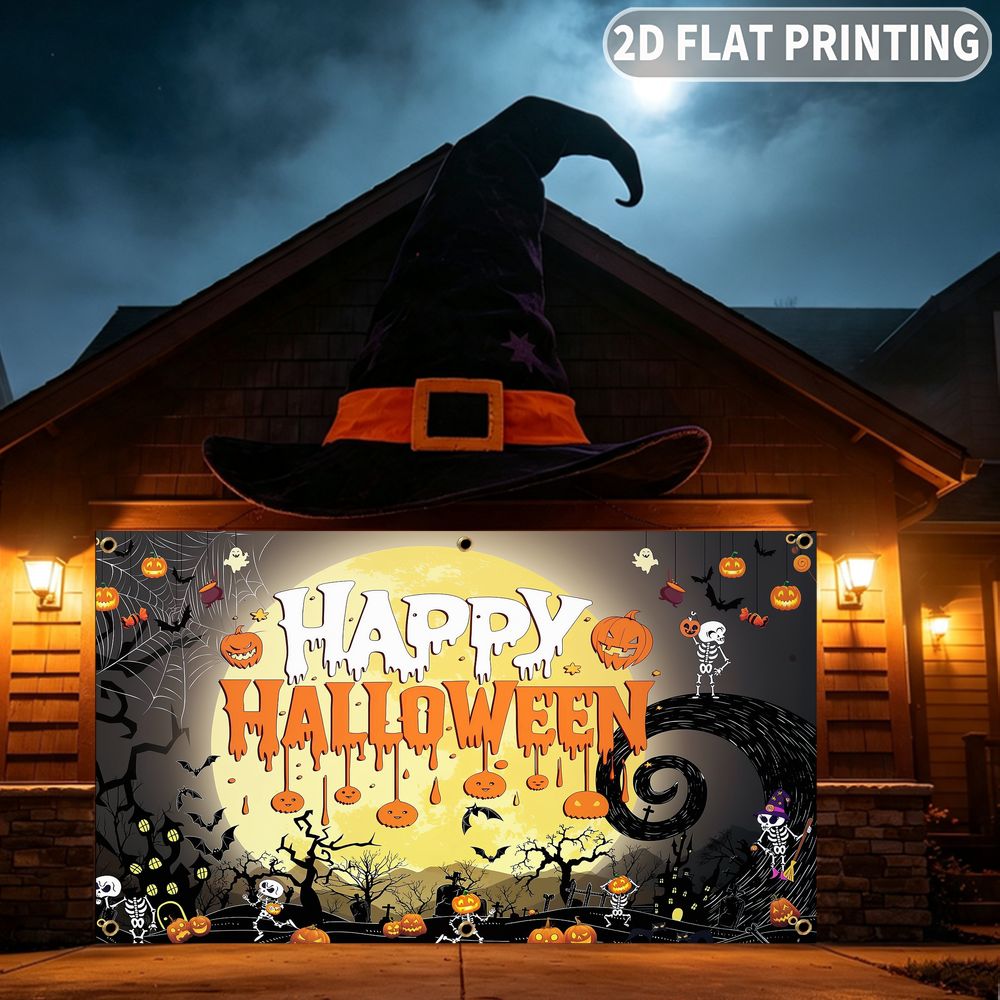 1pc 2D FLAT Halloween Party Ga - Halloween Skeleton Decoration ulasan dan harga