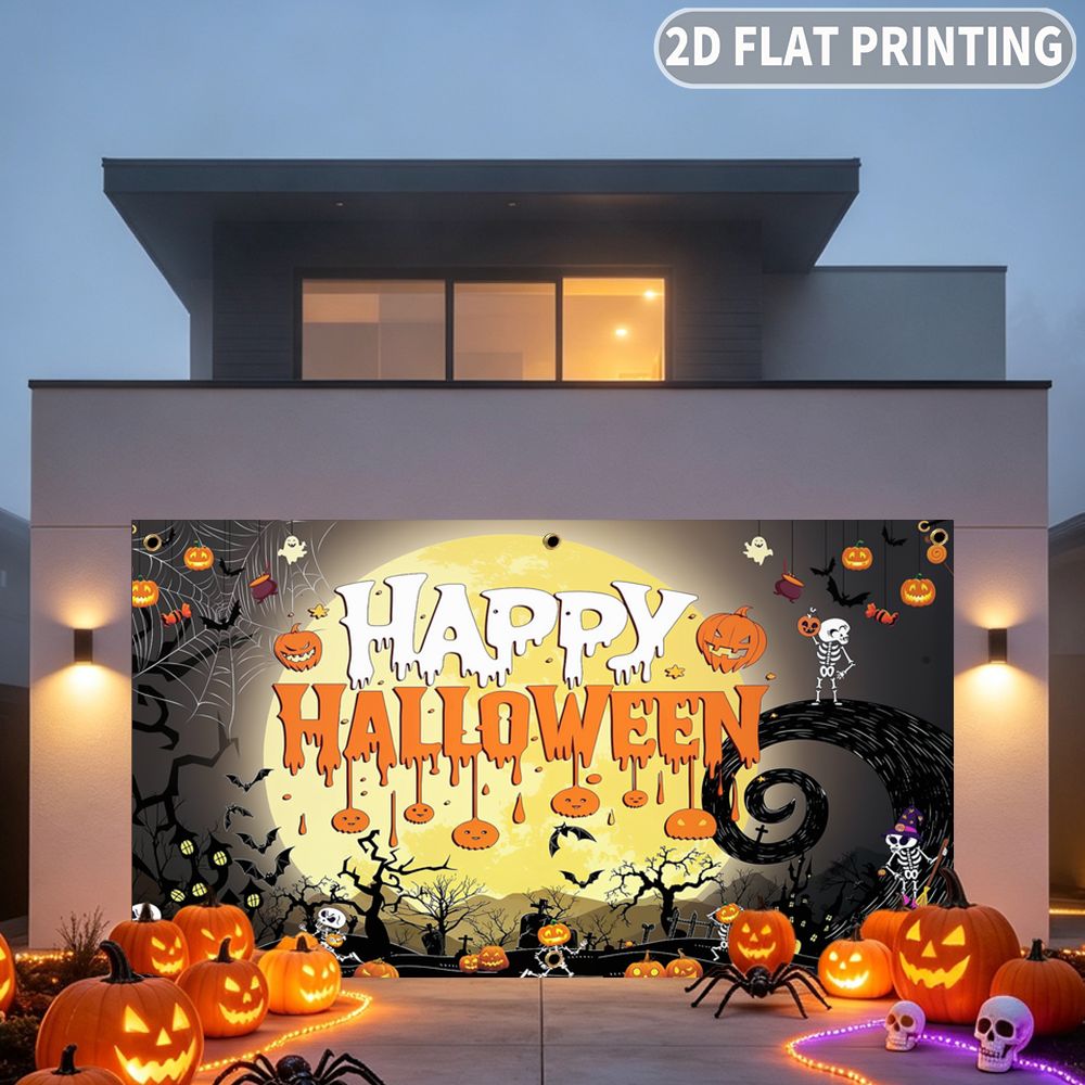 1pc 2D FLAT Halloween Party Ga - Halloween Skeleton Decoration ulasan dan harga