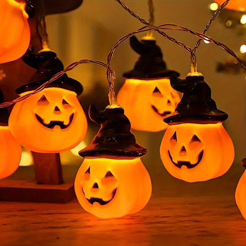 1.5M/59.06in Halloween Pumpkin - Halloween Led String Lights Orange ulasan dan harga