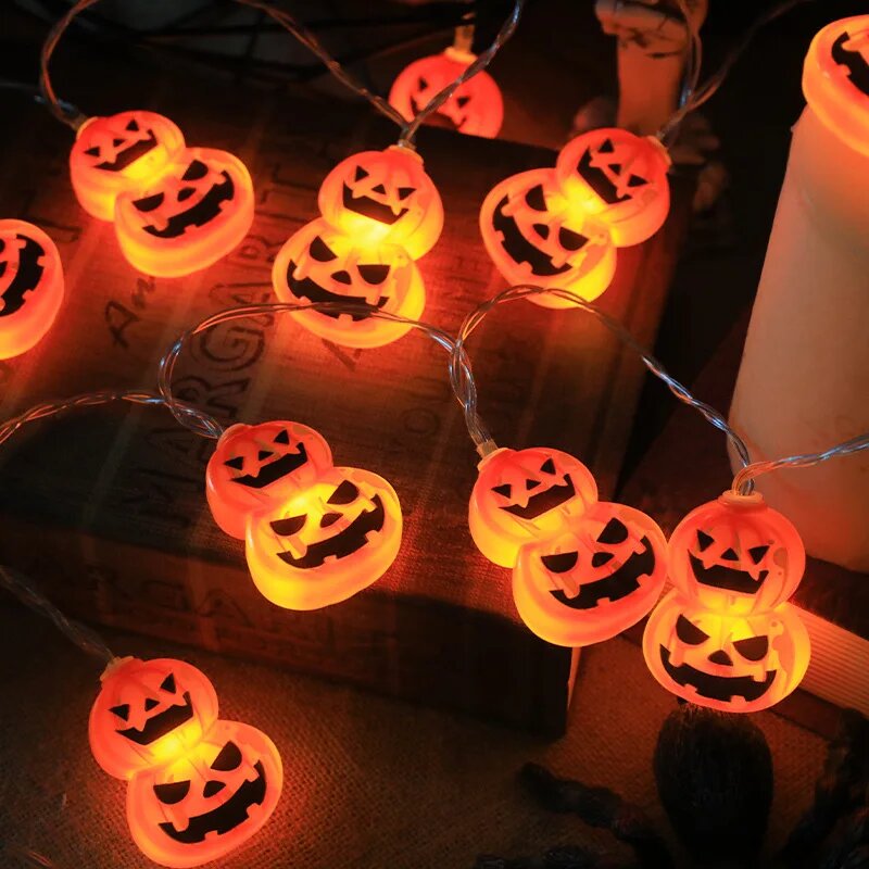 Halloween 10/20LED String Ligh - Halloween Led String Lights Orange ulasan dan harga