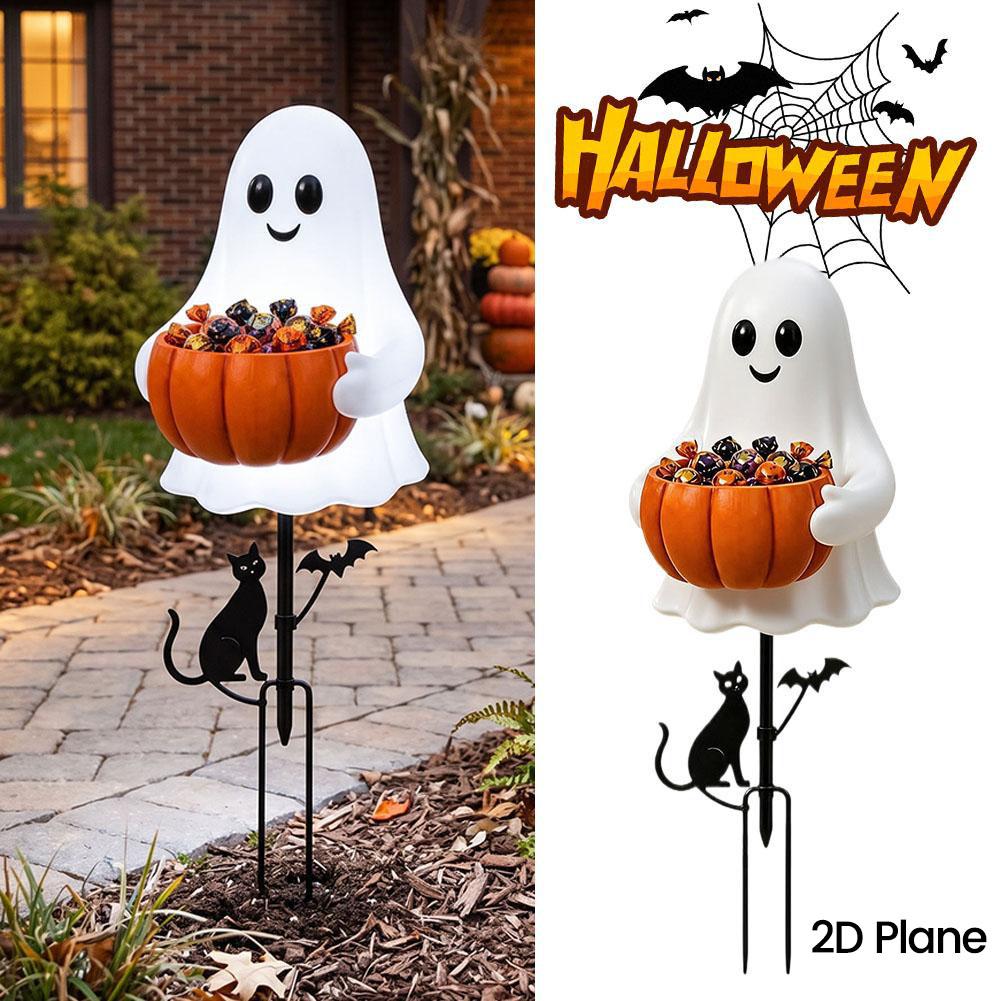 Halloween Ghost Candy Holder D - Halloween Pumpkin Decor Led ulasan dan harga