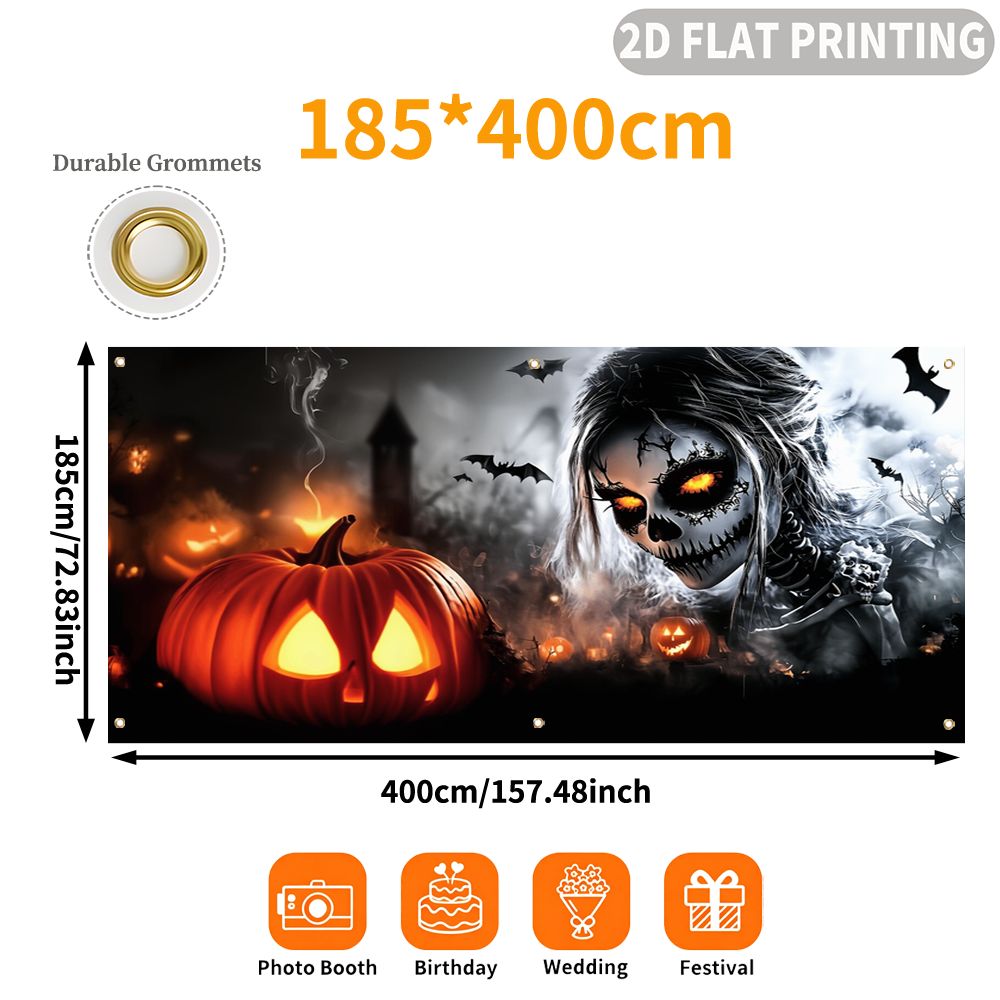1pc 2D FLAT Halloween Party Ga - Halloween Skeleton Decoration ulasan dan harga