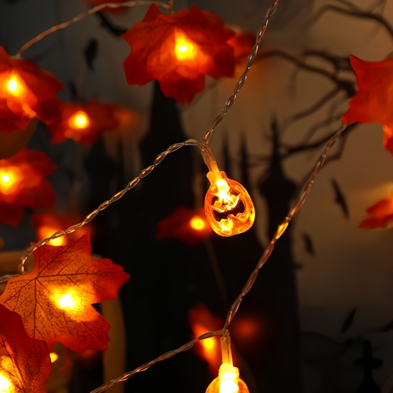 1PC 59in/118in Halloween LED S - Halloween Led String Lights Orange ulasan dan harga