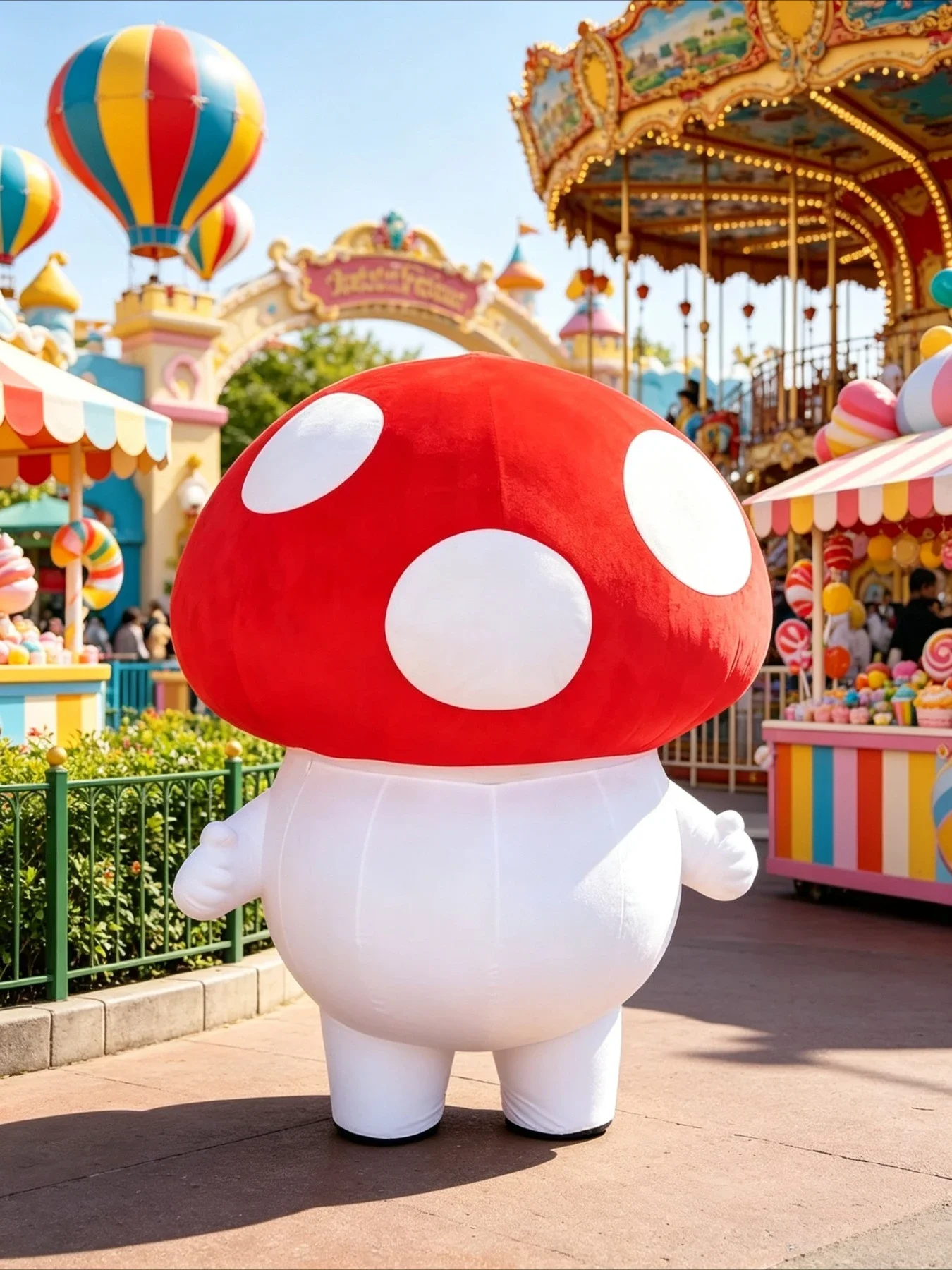 Cute Mushroom Inflatable Masco - Halloween Costume Adult ulasan dan harga