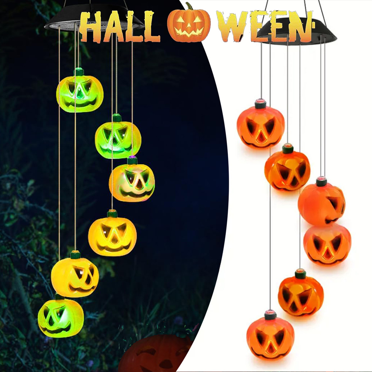 Solar-Powered Halloween Pumpki - Halloween Pumpkin Decor Led ulasan dan harga