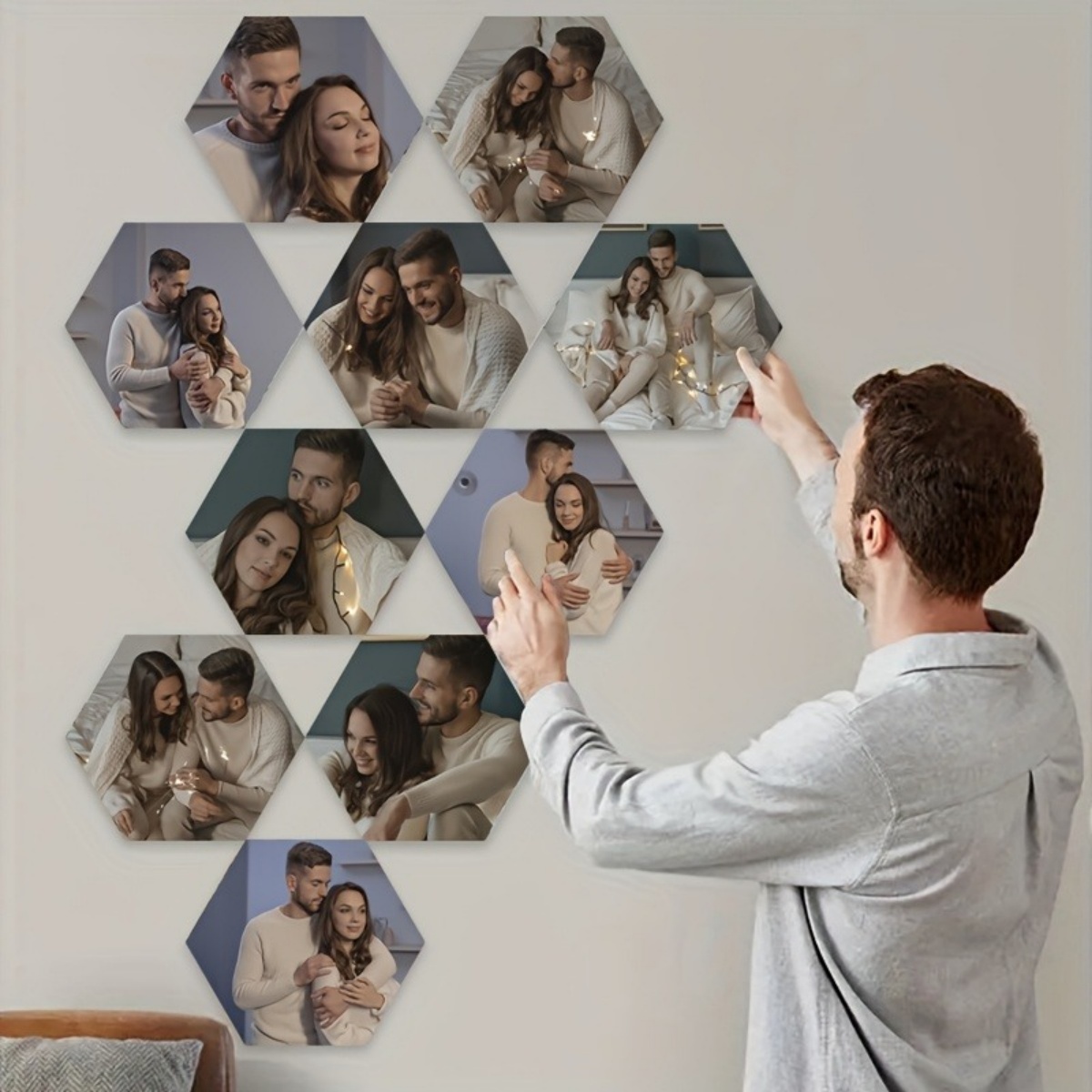 Custom Wall Decor — Modern Hex - Halloween Party Supplies ulasan dan harga