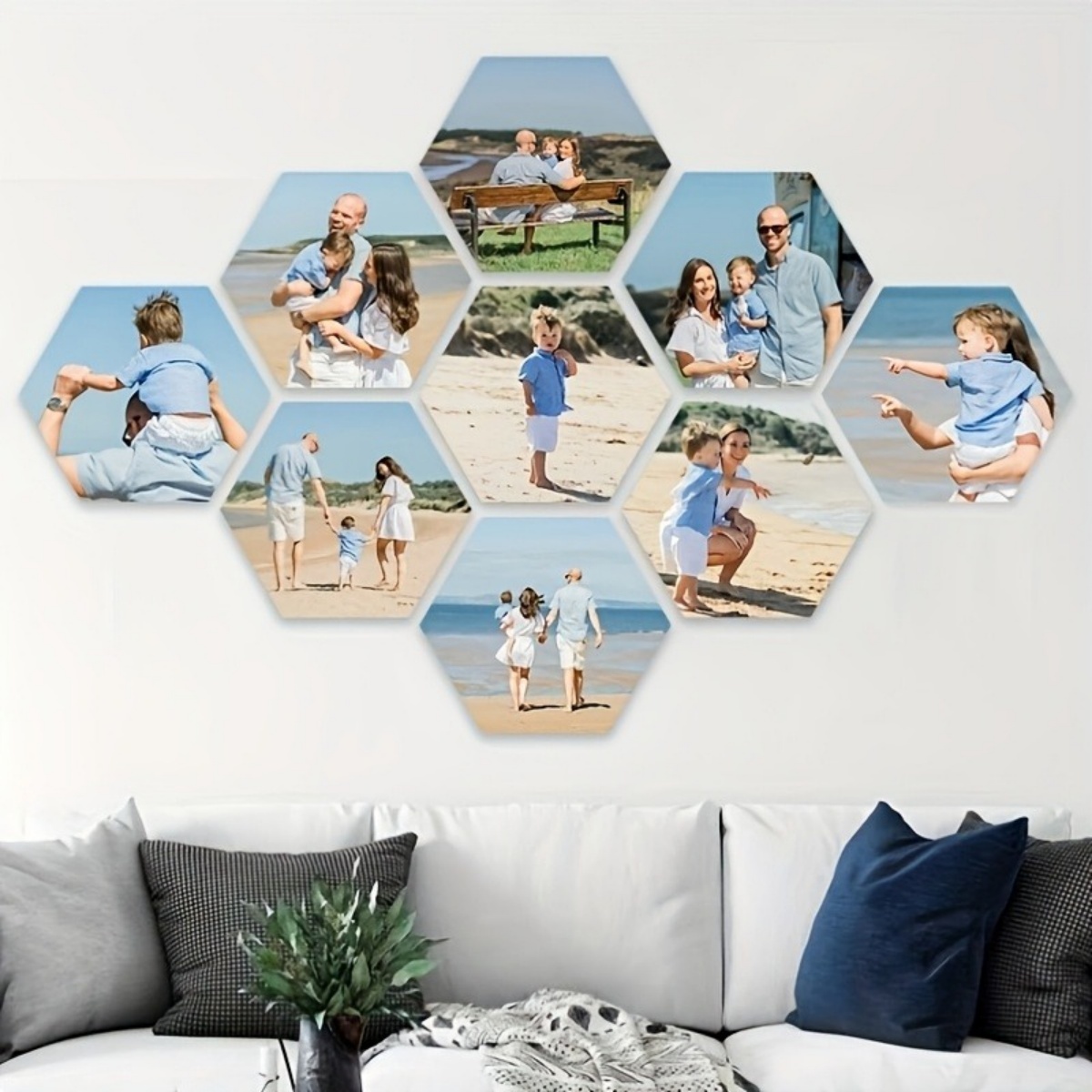 Custom Wall Decor — Modern Hex - Halloween Party Supplies ulasan dan harga