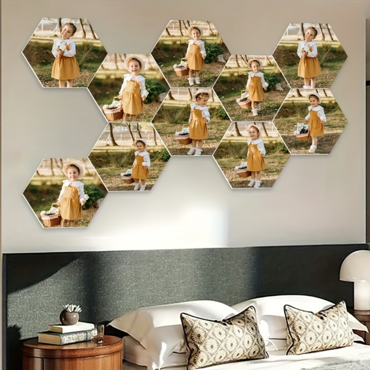 Custom Wall Decor — Modern Hex - Halloween Party Supplies ulasan dan harga