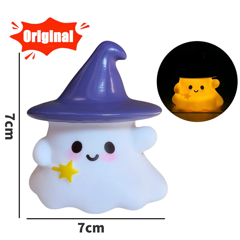 Kawaii Witch Ghost Pumpkin Sil - Halloween Pumpkin Decor Led ulasan dan harga