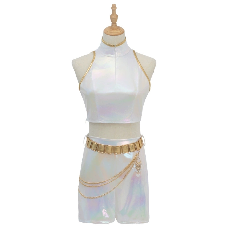 Cosplay Costume PU Leather Whi - Halloween Costume Kids ulasan dan harga