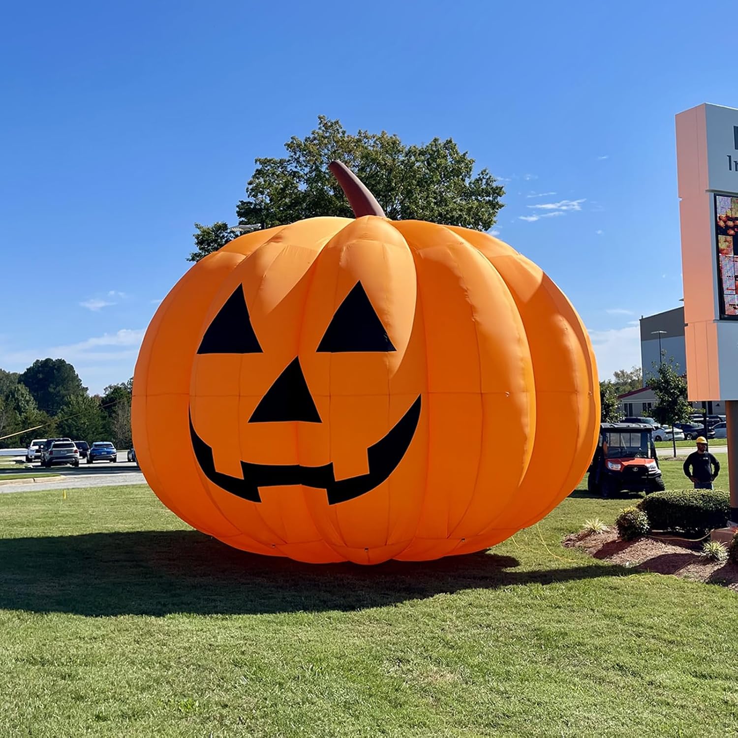 Giant 10Ft Halloween Inflatabl - Halloween Pumpkin Decor Led ulasan dan harga