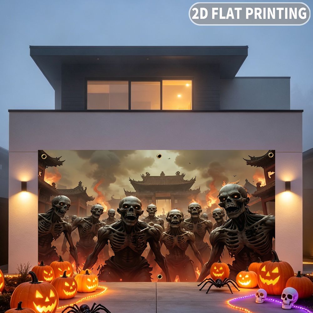 1pc 2D FLAT Halloween Party Ga - Halloween Skeleton Decoration ulasan dan harga