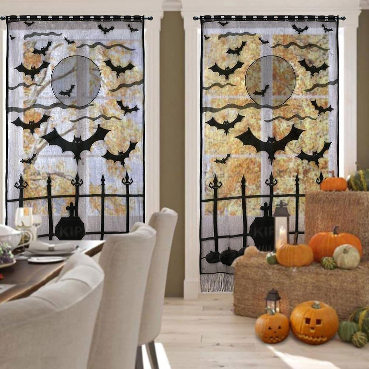 Halloween Skeleton Lace Door C - Halloween Skeleton Decoration ulasan dan harga