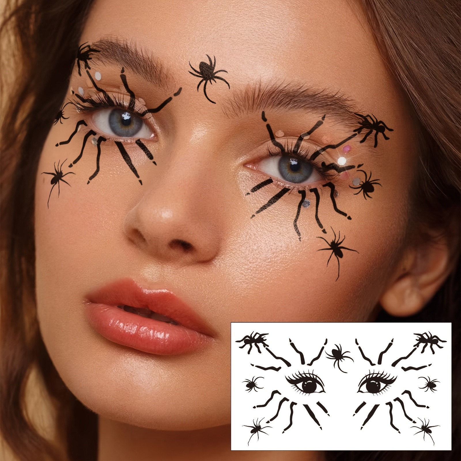 10 pieces of Halloween spider/ - Spider Web Halloween Decoration ulasan dan harga
