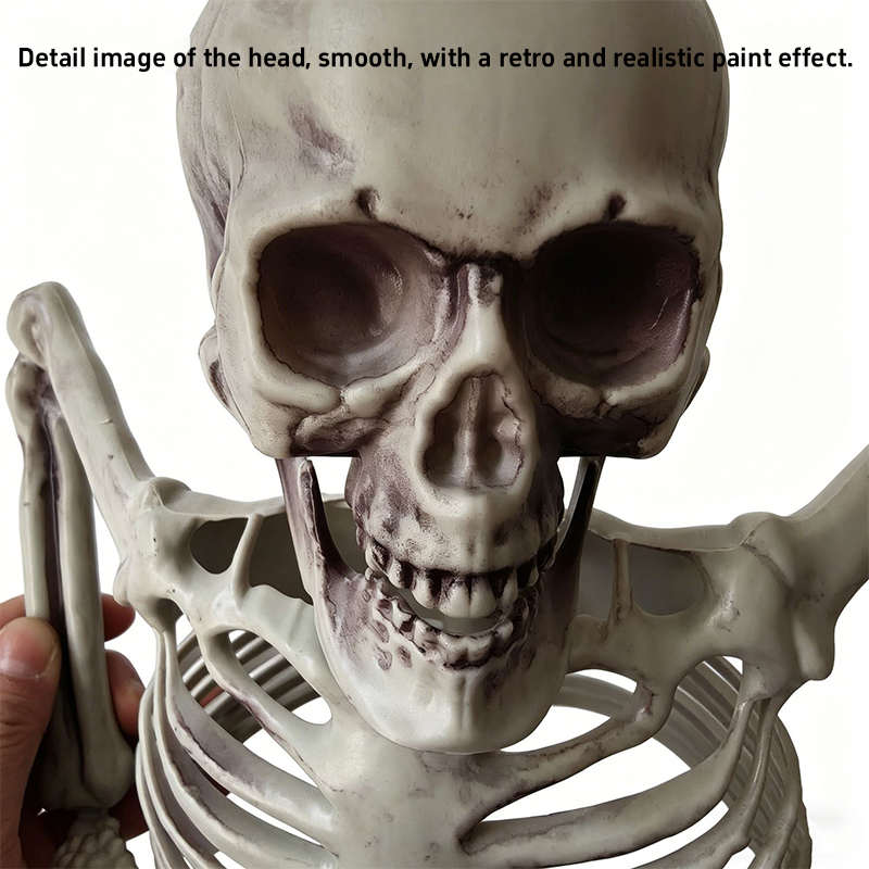 Horror Half Skeleton Skull Orn - Halloween Skeleton Decoration ulasan dan harga