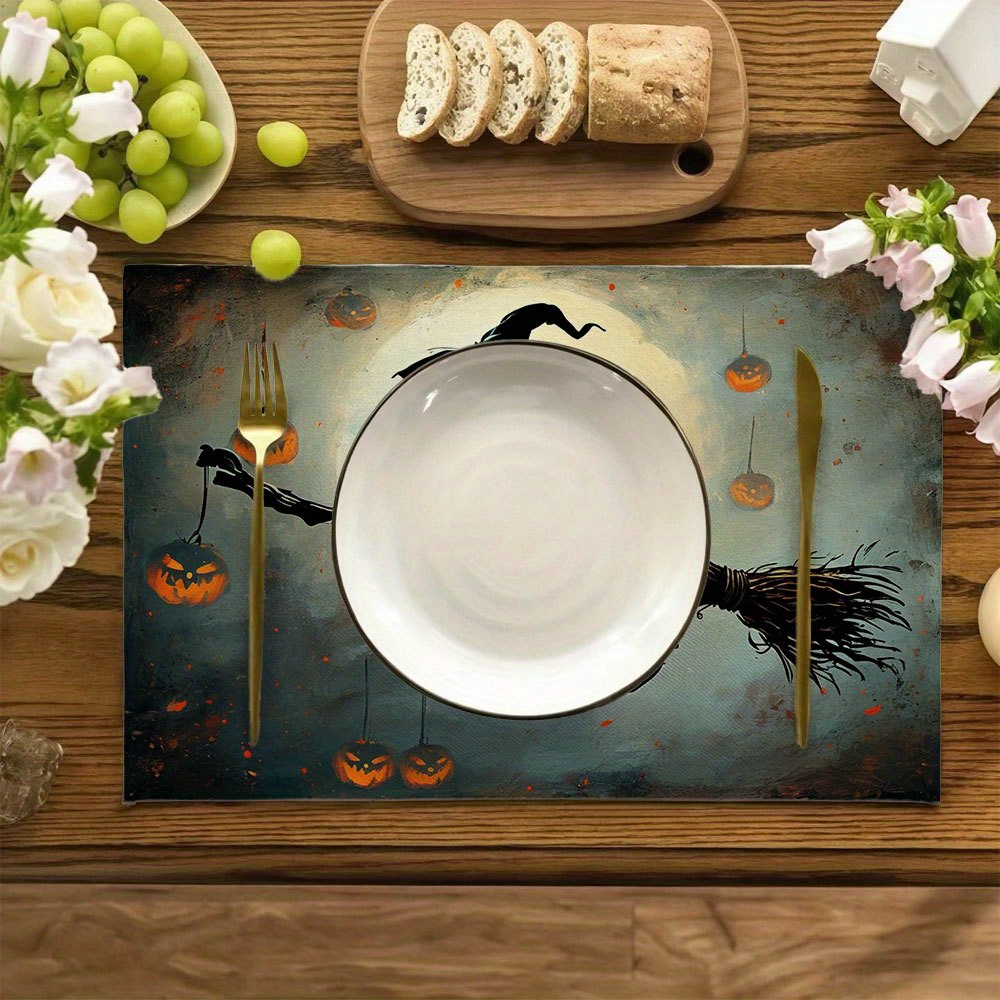 Set of 4 Spooky Halloween Witc - Pumpkin Lantern Halloween ulasan dan harga