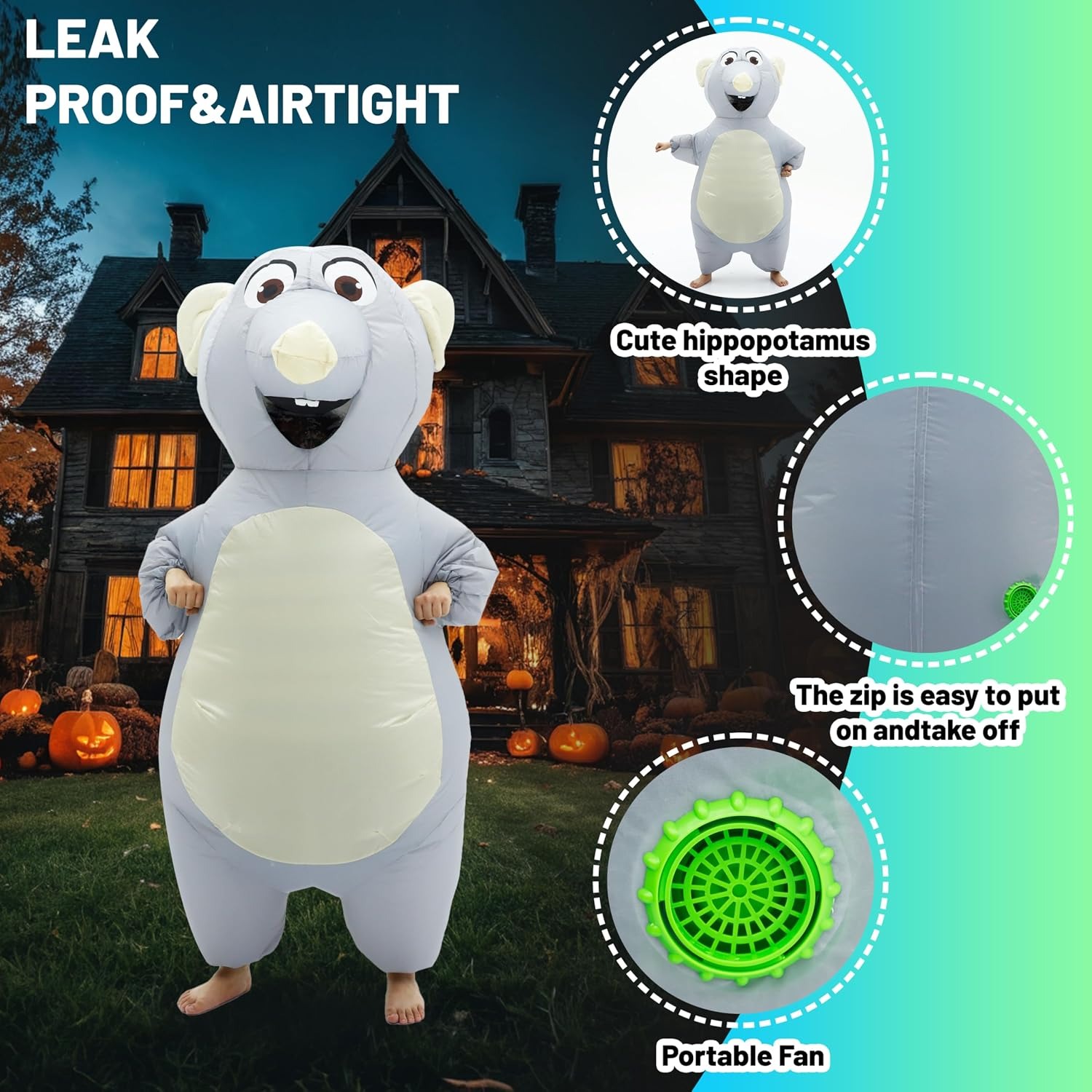 Inflatable Mouse Costume for A - Halloween Costume Adult ulasan dan harga