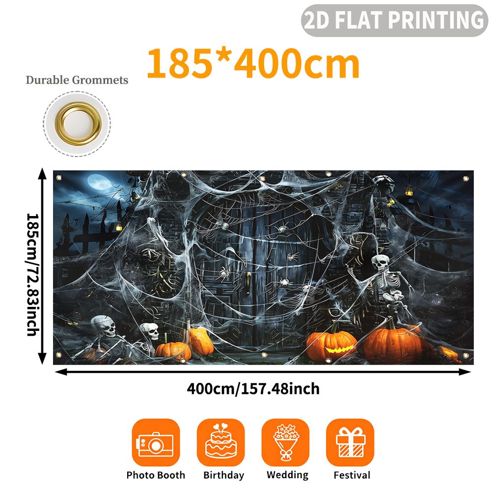 1pc 2D FLAT Halloween Party Ga - Halloween Skeleton Decoration ulasan dan harga