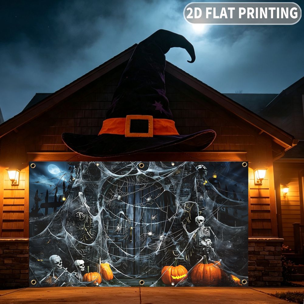 1pc 2D FLAT Halloween Party Ga - Halloween Skeleton Decoration ulasan dan harga